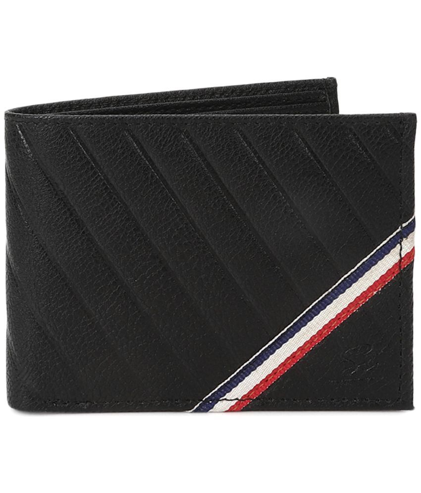     			Style Smith - Black Faux Leather Men's Two Fold Wallet ( Pack of 1 )