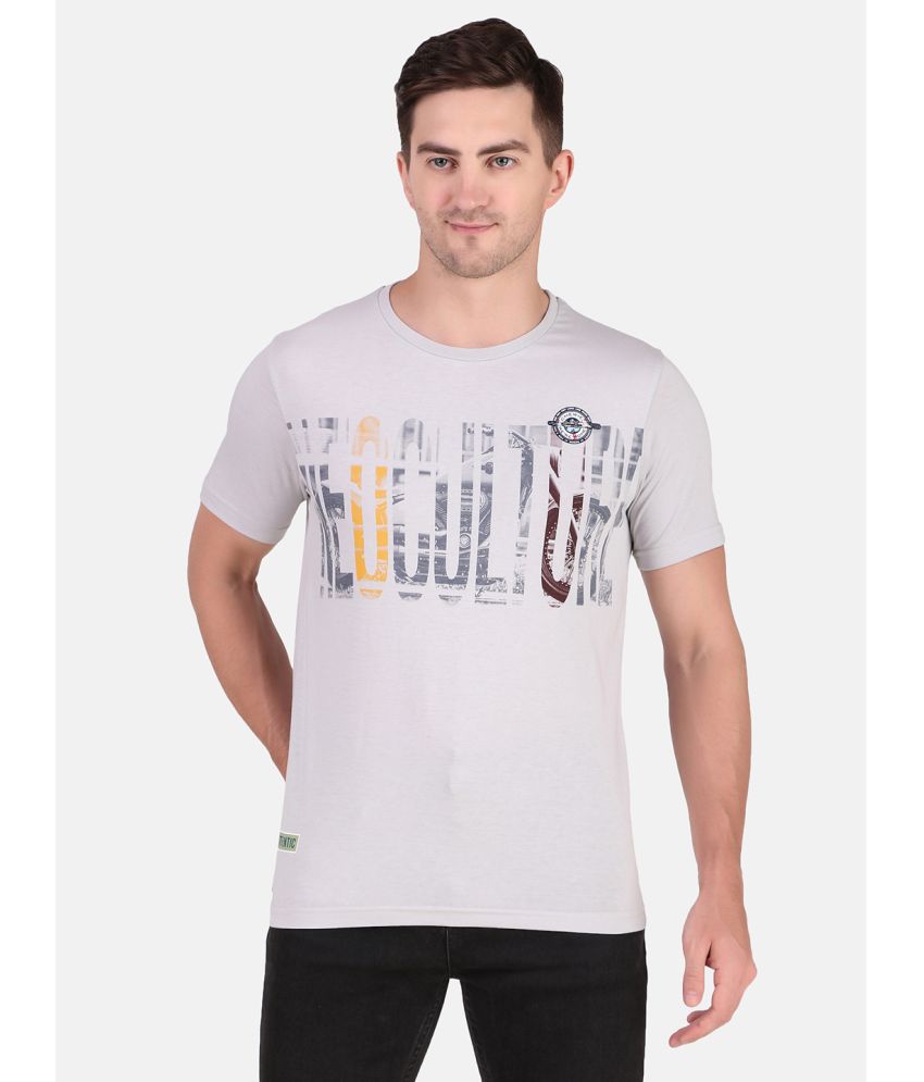     			Zain - Light Grey Cotton Regular Fit Men's T-Shirt ( Pack of 1 )