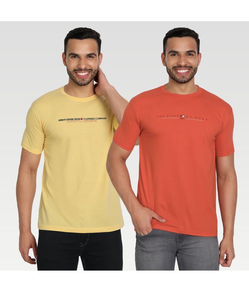     			Zeffit Pack of 2 Cotton Blend Regular Fit Men's T-Shirt ( Multicolor )