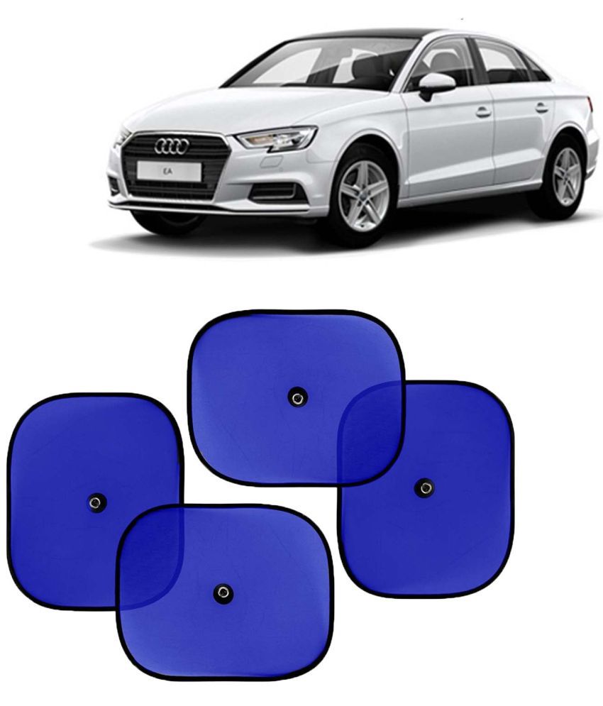     			Kingsway Car Window Curtain Sticky Sun Shades for Audi A3, 2019 Onwards Model, Universal Fit Sunshades for Side Window, Rear Window, Color : Blue, 4 Pieces
