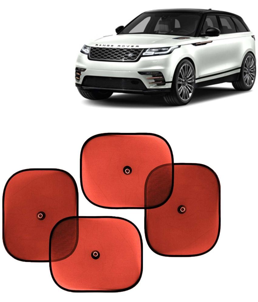     			Kingsway Car Window Curtain Sticky Sun Shades for Land Rover Range Rover Velar, 2018 Onwards Model, Universal Fit Sunshades for Side Window, Rear Window, Color : Red, 4 Pieces