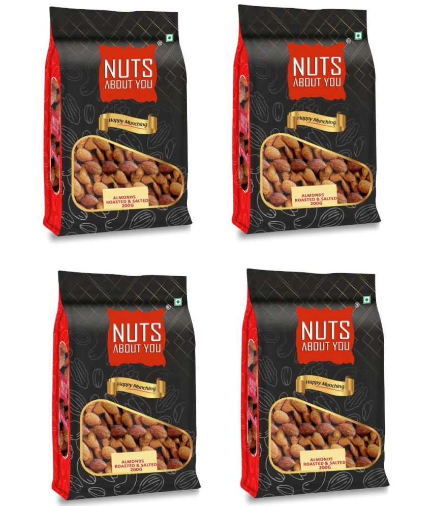     			N.A.Y ALMONDS ROASTED & SALTED 800 g (Pack of 4 X 200 g)