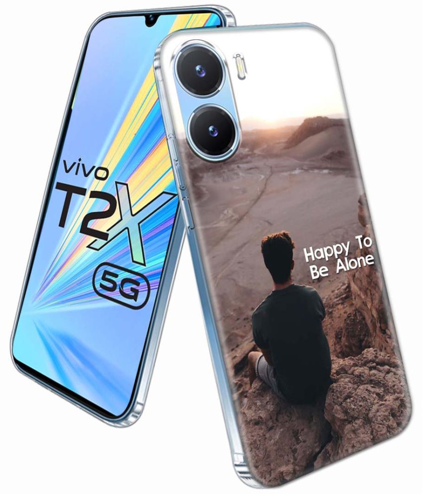     			NBOX - Multicolor Printed Back Cover Silicon Compatible For Vivo T2x 5G ( Pack of 1 )