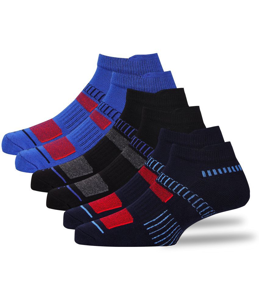     			RC. ROYAL CLASS - 100% Organic Cotton Men's Colorblock Multicolor Ankle Length Socks ( Pack of 3 )