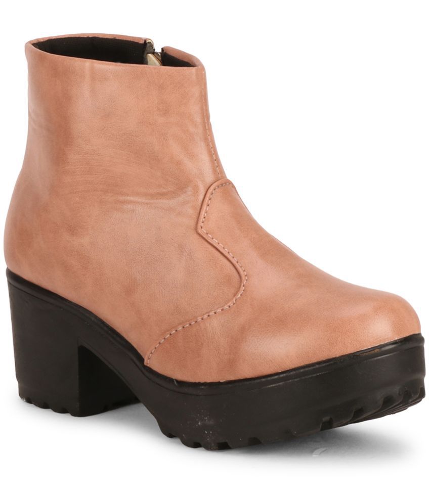     			Saheb - Pink Women's Ankle Length Boots