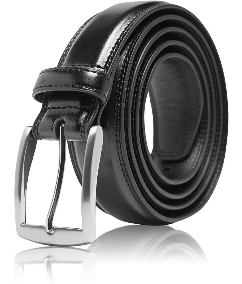     			UrbanMark - Black PU Men's Formal Belt ( Pack of 1 )