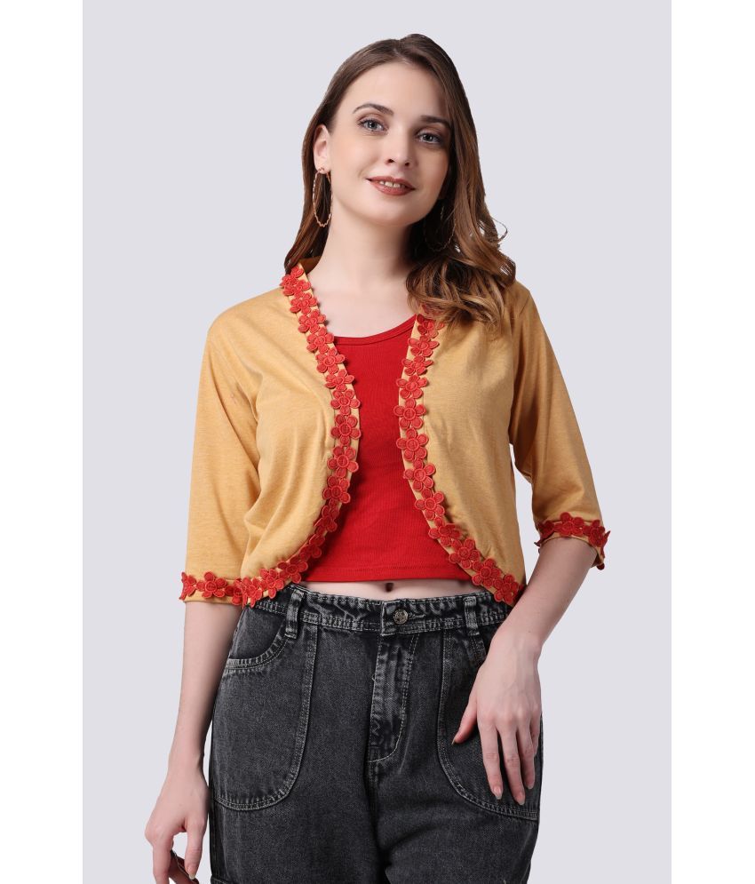     			Affair Cotton Shrugs - Yellow Single