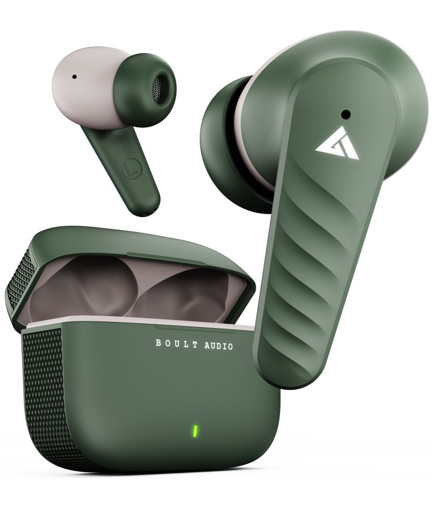     			Boult Audio X10 Pro Type C True Wireless (TWS) In Ear 45 Hours Playback Fast charging,Powerfull bass IPX5(Splash & Sweat Proof) Green