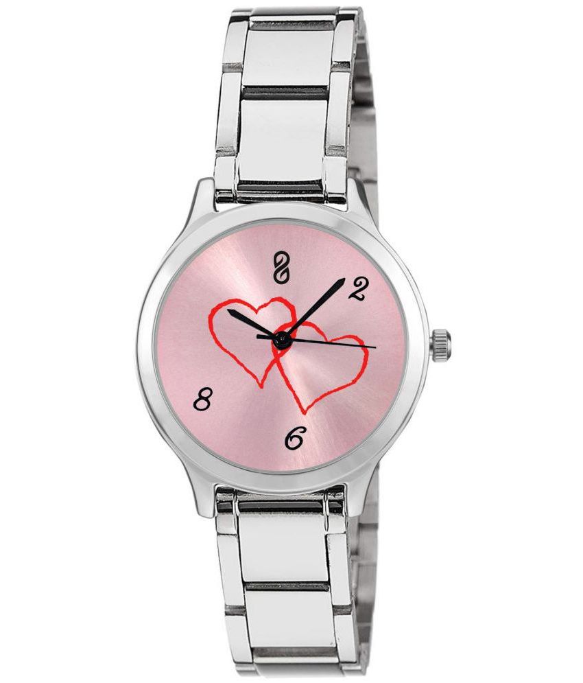     			DIGITRACK - Silver Stainless Steel Analog Womens Watch