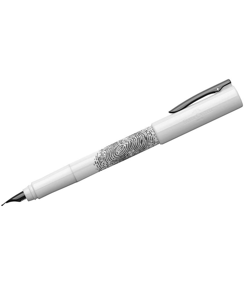     			Faber-Castell Writink Prec. Resin White Fountain Pen (M Nib)