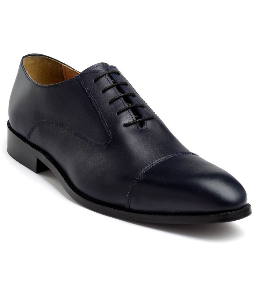     			HATS OFF ACCESSORIES - Navy Men's Oxford Formal Shoes