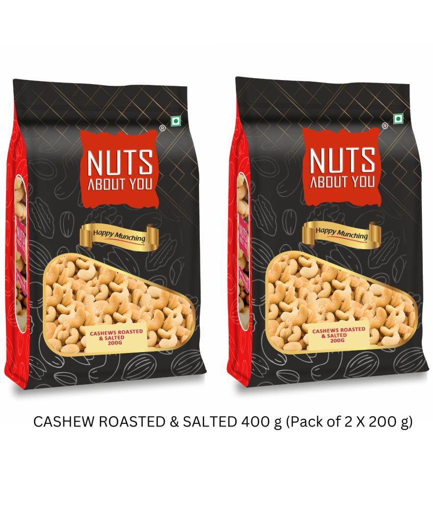     			N.A.Y CASHEWS ROASTED & SALTED 400 g (Pack of 2 X 200 g)