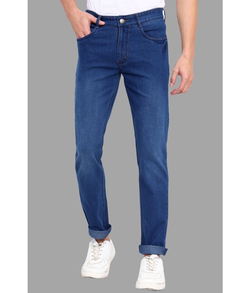     			plounge - Blue Denim Slim Fit Men's Jeans ( Pack of 1 )