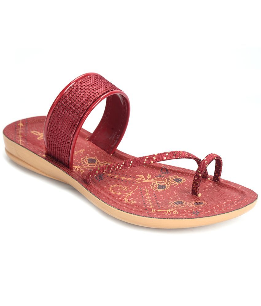     			Ajanta - Red Women's Flats