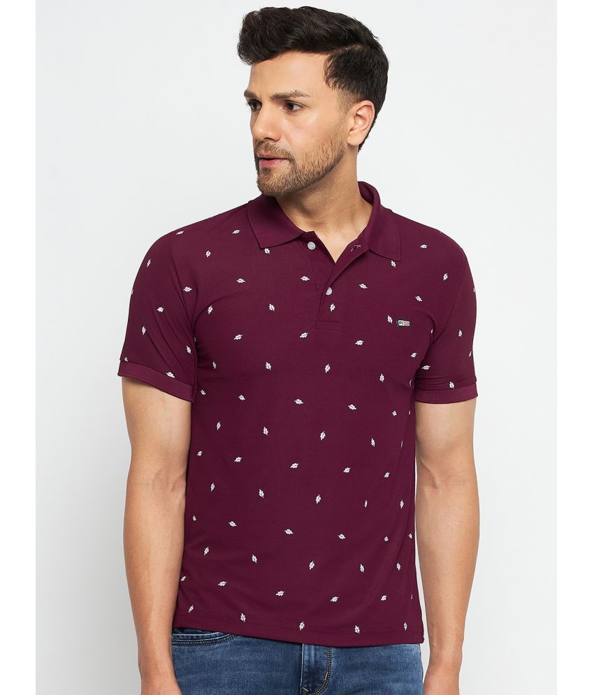     			First Krush - Maroon Cotton Regular Fit Men's Polo T Shirt ( Pack of 1 )