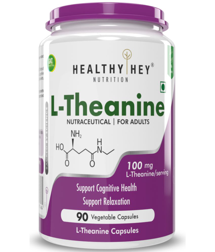     			HEALTHYHEY NUTRITION L-Theanine 90 Veg capsule 100 mg Capsule
