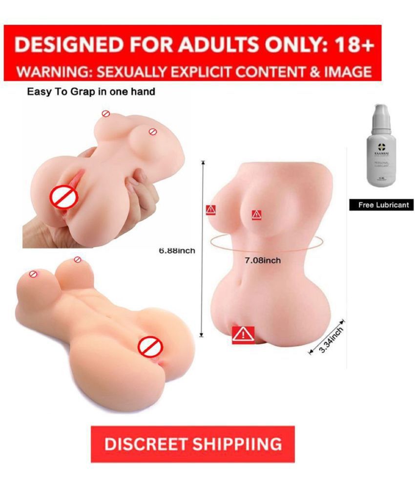     			Half Body Silicone Pocket Pussy Sex Doll With Breast And Anal For Masturbation Toy By KNIGHTRIDERS