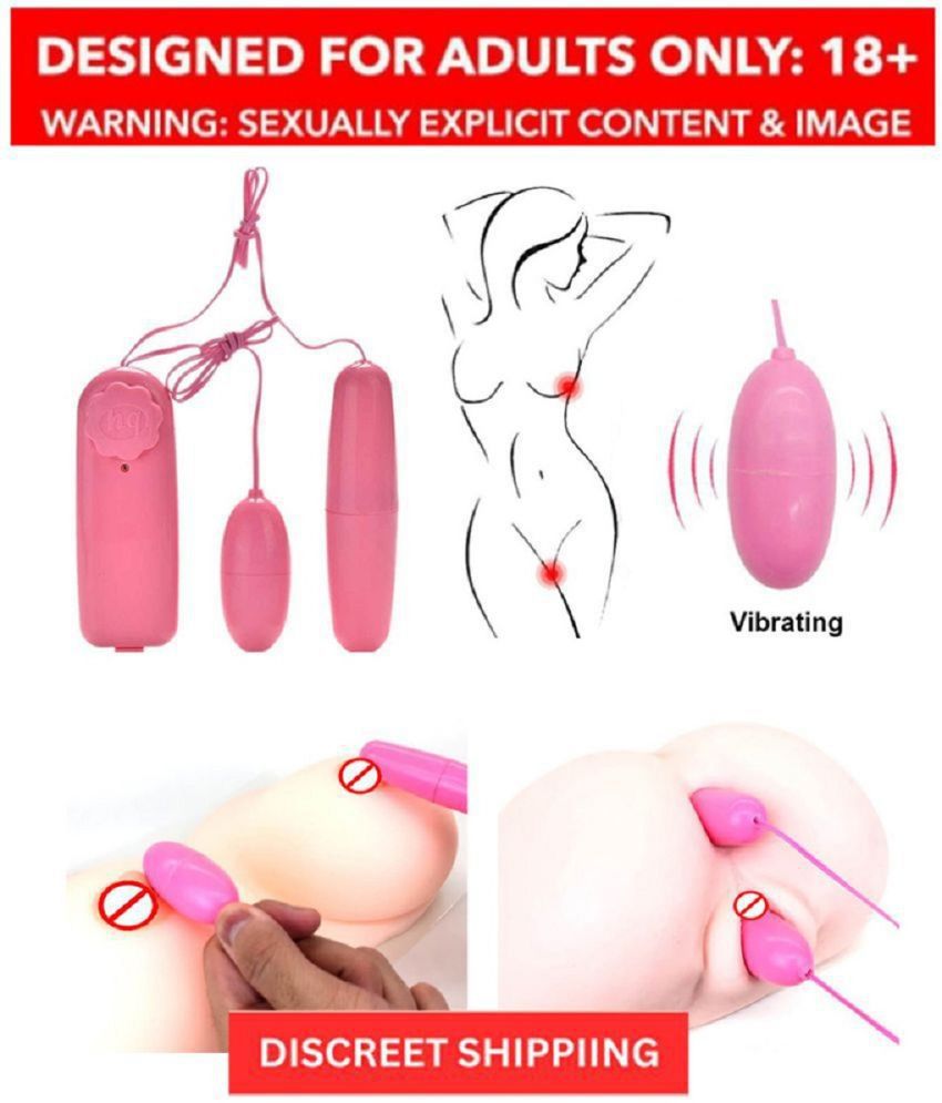     			KAMAHOUSE Dual Egg Vibrator Female Masturbator Vibrating Egg Remote Control G-Spot Massage