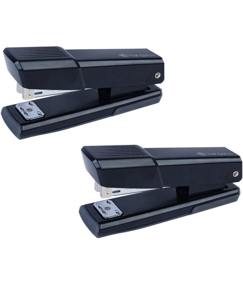     			Kangaro Desk Essentials DS-45 All Metal Half Strip, Black, Set of 2 Stapler