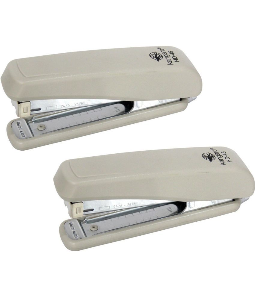     			Kangaro Desk Essentials HD-45 All Metal Half Strip, Grey, Set of 2 Stapler