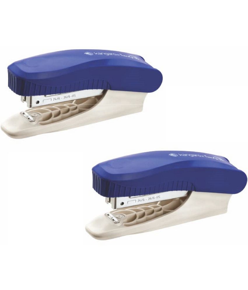     			Kangaro Desk Essentials Trendy-45 All Metal Half Strip, Dark Blue, Set of 2 Stapler