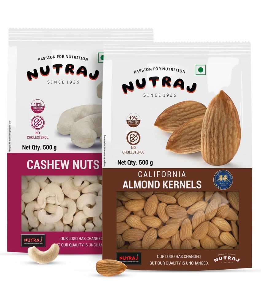     			Nutraj 1kg Combo of Cashews and Almonds (500gm Each)