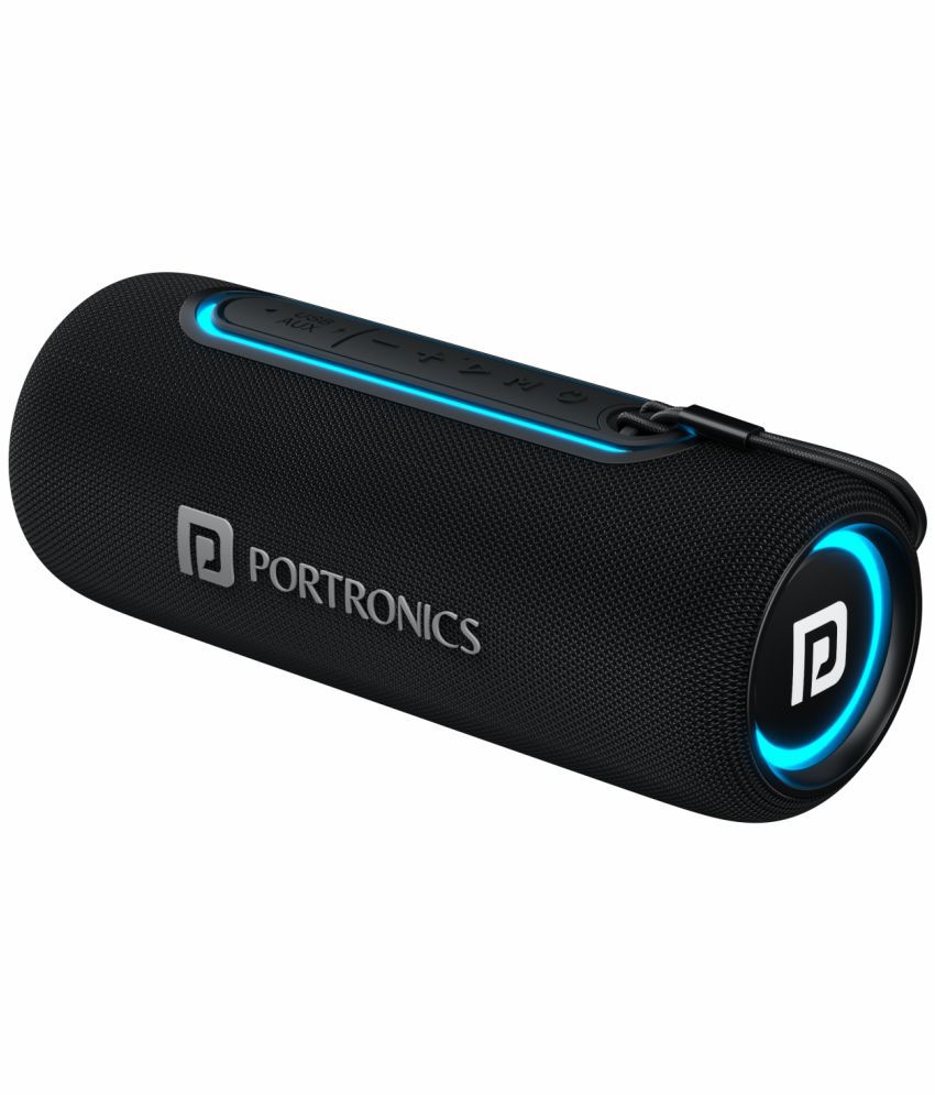     			Portronics Resound 2 15 W Bluetooth Speaker Bluetooth v5.0 with USB,Aux,TWS feature Playback Time 5 hrs Black