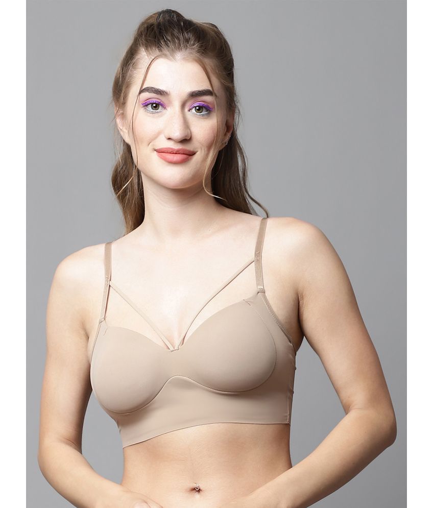     			PrettyCat - Beige Polyester Lightly Padded Women's Balconette Bra ( Pack of 1 )