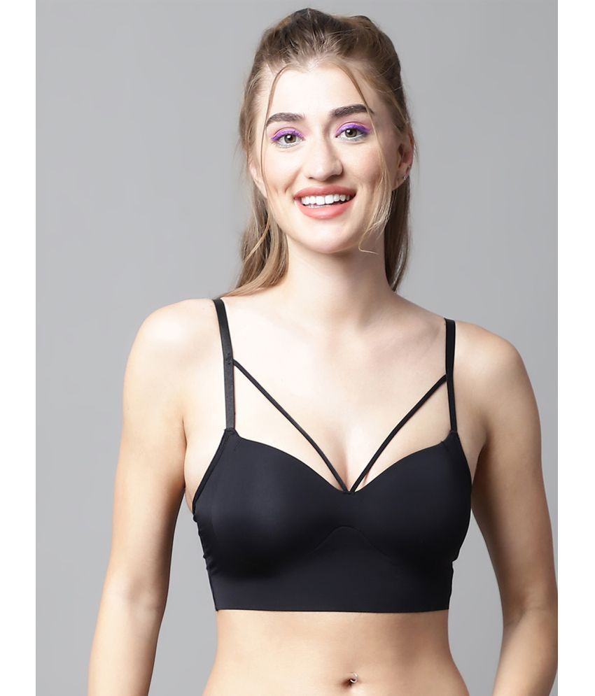     			PrettyCat - Black Polyester Lightly Padded Women's Balconette Bra ( Pack of 1 )