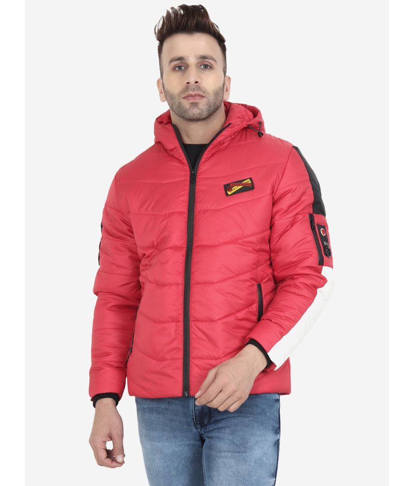     			Yuzen - Red Nylon Regular Fit Men's Puffer Jacket ( Pack of 1 )