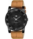 Crestello - Brown Leather Analog Men's Watch