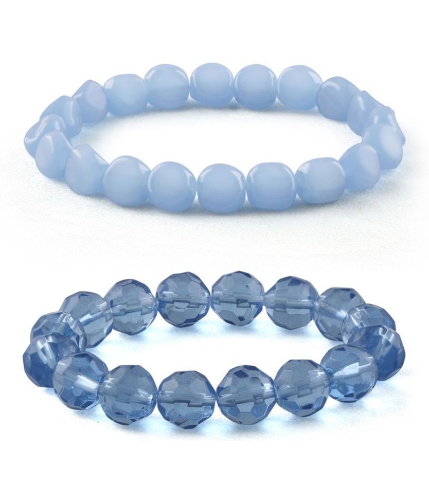     			Jewellery for Less - Blue Bracelet ( Pack of 2 )