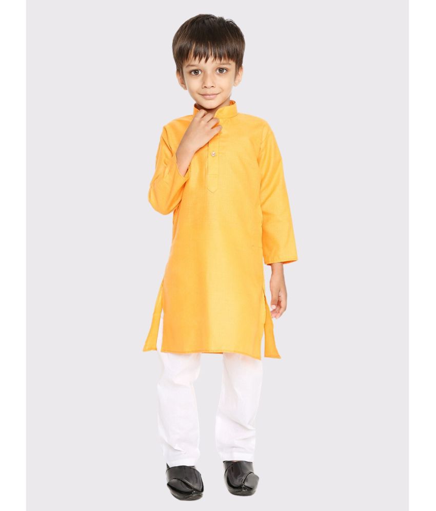     			Maharaja - Golden Yellow Cotton Blend Boys ( Pack of 1 )