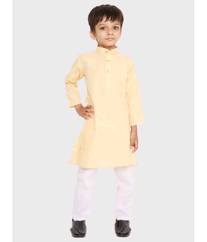     			Maharaja - Light Yellow Cotton Blend Boys ( Pack of 1 )