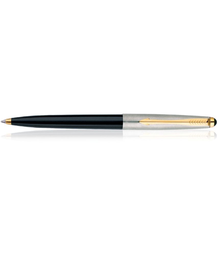     			Parker Galaxy Standard Gold Trim Ball Pen - Black Body, Pack of 4