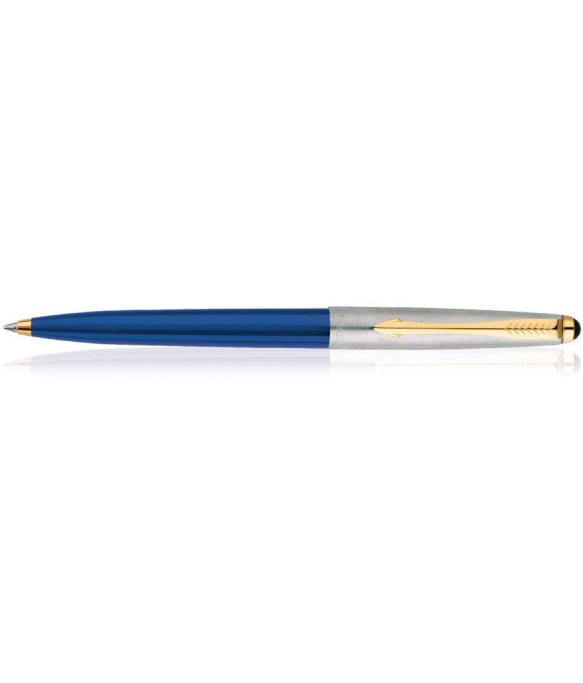     			Parker Galaxy Standard Gold Trim Ball Pen - Blue Body, Pack of 4