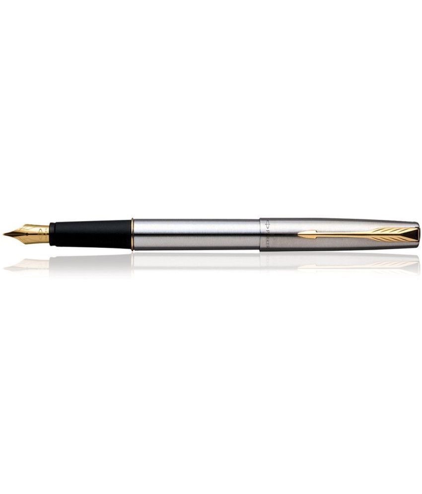     			Parker Frontier Stainless Steel GT Fountain-Pen- Pack Of 2