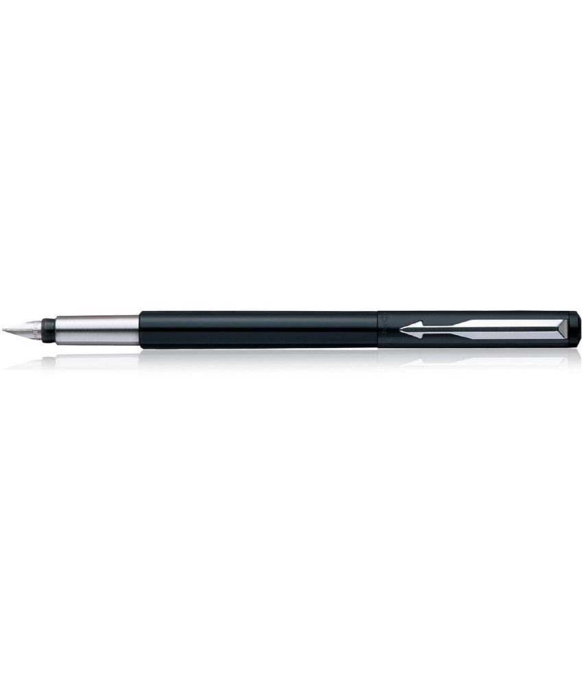     			Parker Vector Standard Fountain Pen (Black Body) with Free 1 Cartridge, Pack of 4