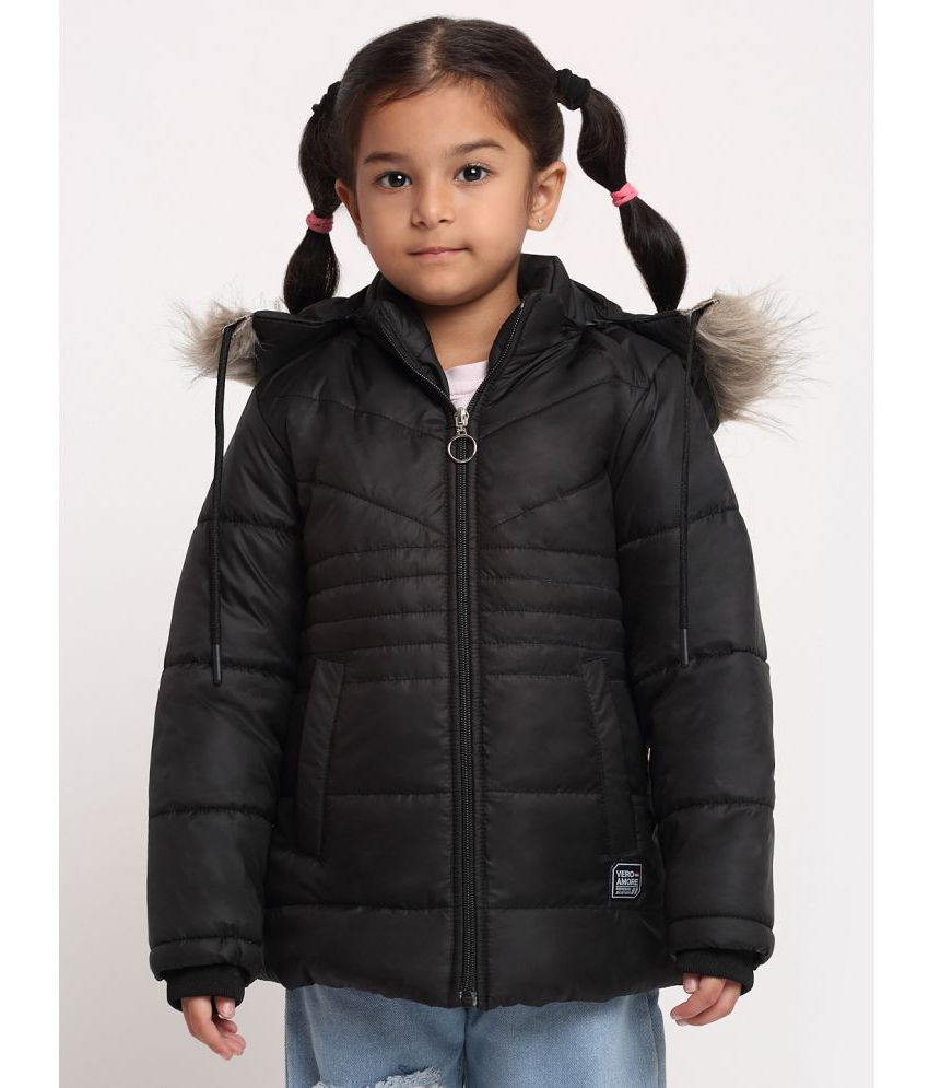 VERO AMORE - Black Polyester Girl's Quilted & Bomber ( Pack of 1 )