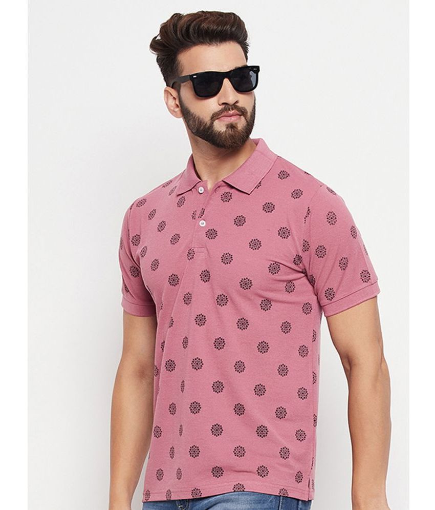     			VERO AMORE - Pink Cotton Blend Regular Fit Men's Polo T Shirt ( Pack of 1 )