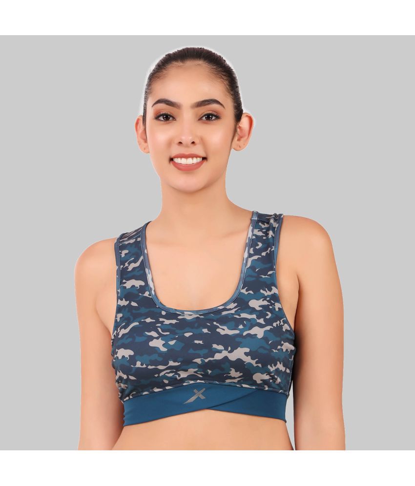    			Vector X - Blue Polyester Non Padded Women's Sports Bra ( Pack of 1 )