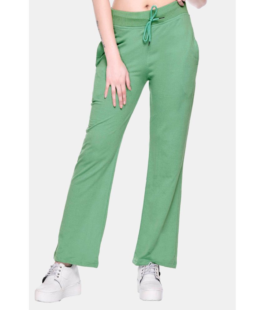     			White Moon - Green Cotton Women's Yoga Trackpants ( Pack of 1 )