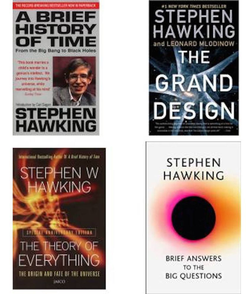     			( combo of 4 books ) STEPHEN HAWKING BOOKS COMBO SET