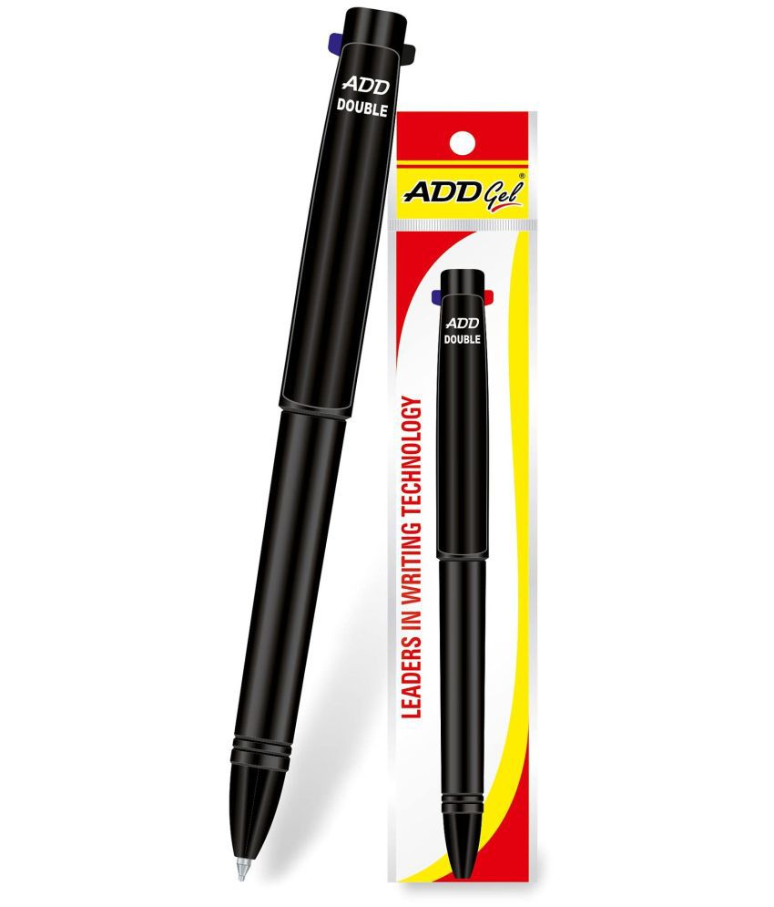     			ADD GEL 2 IN 1 DOUBLE BALL PEN Blue And Black Ink (Pack Of 20)