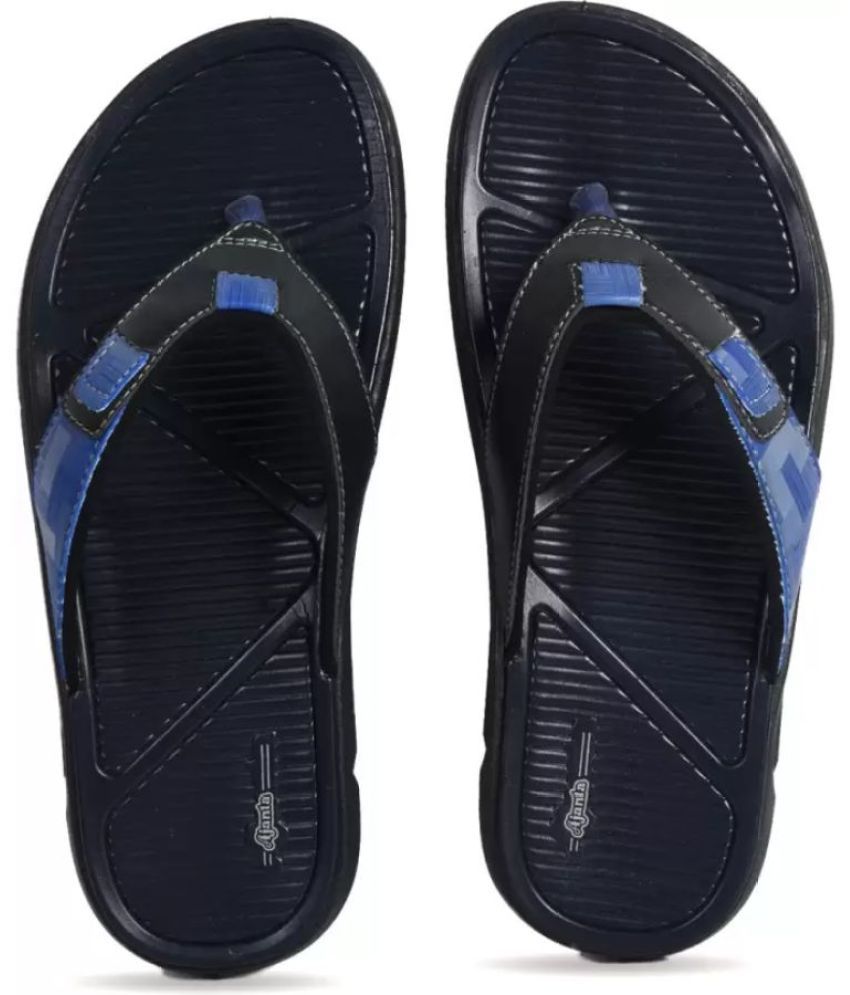     			Ajanta - Blue Men's Thong Flip Flop
