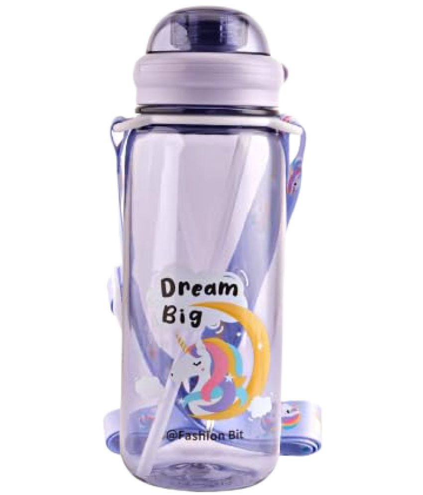     			Cute Water Bottle for Kids – Cartoon Animal Design Sipper Bottle with Straw & Adjustable Strap Stylish Water Bottle with Sipper, School Water Bottle for Kids – 520 ML (Unicorn)