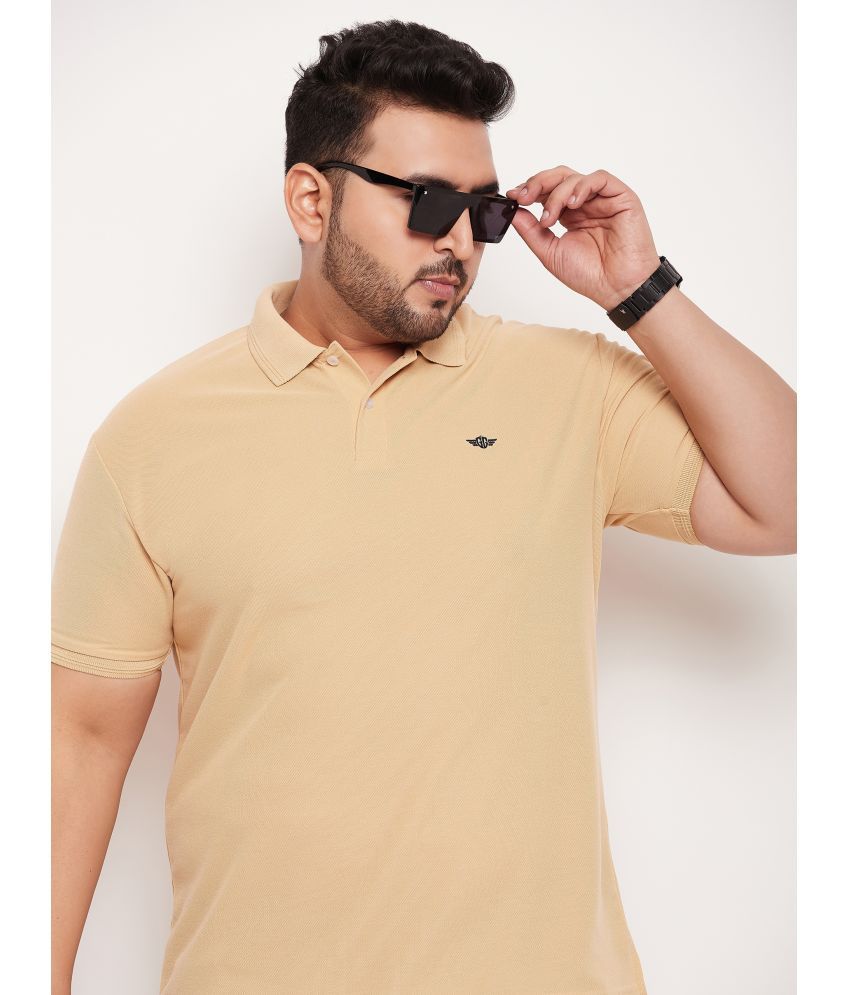     			GET GOLF - Beige Cotton Blend Regular Fit Men's Polo T Shirt ( Pack of 1 )