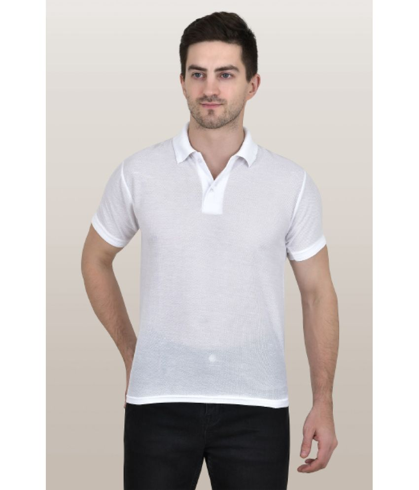     			Kwiclo - White Cotton Regular Fit Men's Polo T Shirt ( Pack of 1 )