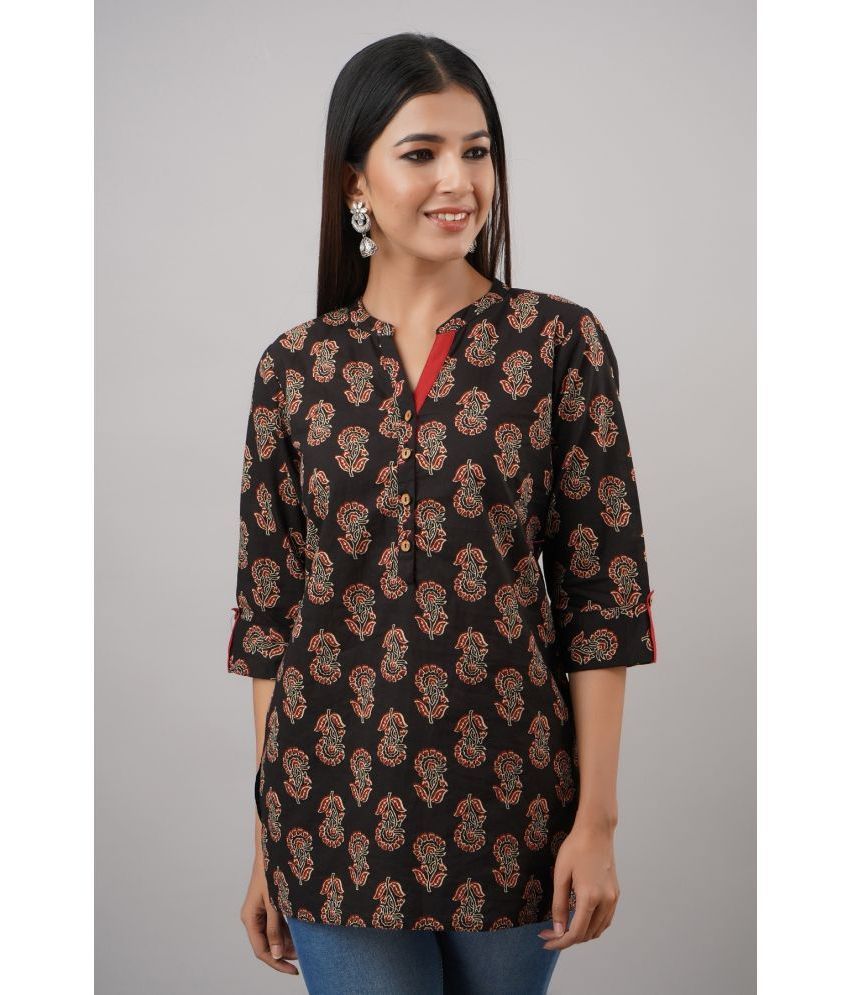     			NeshamaKurti - Black Rayon Women's Tunic ( Pack of 1 )