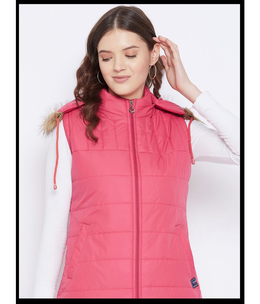     			VERO AMORE - Polyester Pink Parka Jackets